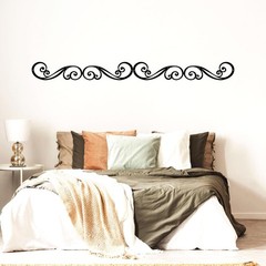 Metal Scroll Wall Art Decor Rustic Iron Wall Scroll Decorations Pair Scroll for