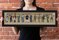 History of the United States Marine Framed Posters & Prints | American Milita…