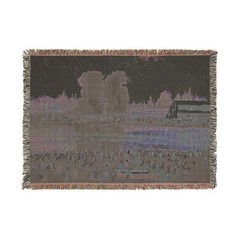 weekend boat race woven tapestry blanket [52by37]