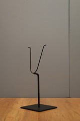 26”high “Y” Metal display Stand for tribal masks & other Art objects -6×6″ base