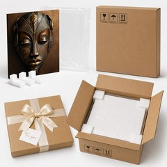 African Mask Canvas Wall Art Tribal Mask Print Afrocentric Wall Decor Ethnic Art