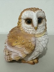 Lot Of 2 Owl Realistic Figures Parent And Kid Family Display Animals