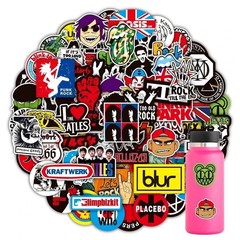 100PCS Rock Band Stickers Lot Punk Music Heavy Metal Bands Sticker Decal