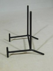 Easel Display Stand Lot of FIVE Medium Size Black Metal