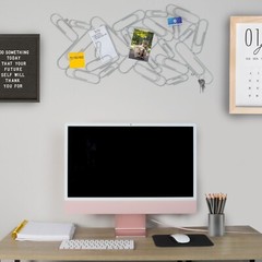 Wall Decor Abstract Metal Paperclip Art for Home Kitchen Office Bedroom PicFrame