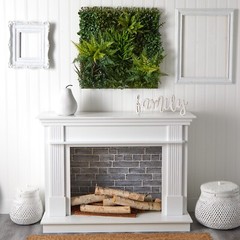 29″ Artificial Foliage Fern Living Wall Panel UV (Indoor/Outdoor). Retail $276