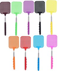 9PCS Fly Swatter, 10 to 29in Retractable Fly Swatter, Flyswatter with 3×3.7in…