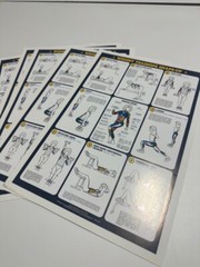 1984 Vintage Bruce Algra Weight Training (set of 7 posters)- Fitnus Chart Series
