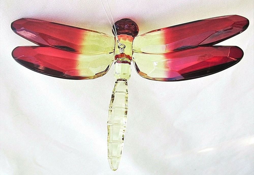 Dragon Fly Hanging Ornament two-toned Acrylic Home Decor (C)