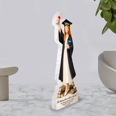 Custom Graduation Acrylic Block Plaque Gift Class of 2026 Congrats Decor Keepsak