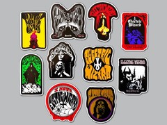 Electric Wizard Vinyl Sticker Pack (Qty 10) stoner doom sleep metal monolord