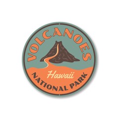 Volcanoes National Park Decorative Sign, Custom Aluminum Sign
