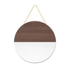 12 Inch Blank Wooden Circle Sign Unfinished Round Round 12 Inch Brown and White