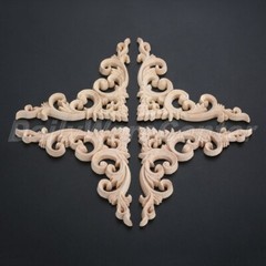 Simply Style Unpainted Wood Decorative Flowers Oak Wood Dyes Easily