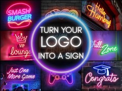 Custom Neon Sign: UV Print Acrylic & Neon Logo, Personalized LED Light Decor