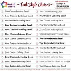 Custom Vinyl Lettering Outdoor Decal Car Truck Boat RV Door Window Glass Sticky