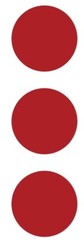 3″ Red Round Label Dots Stickers Color Coding Inventory 3 Inch Dot