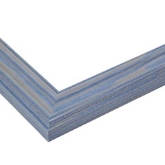 ArtToFrames Custom Picture Poster Frame Blue Deep Periwinkle 1.5″ Wide Wood