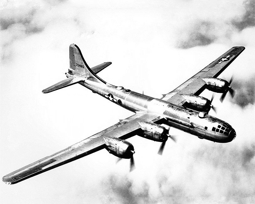 BOEING B-29 SUPERFORTRESS IN FLIGHT WWII PHOTOGRAPH PHOTO PRINT
