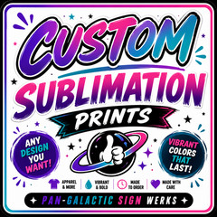 Custom Personalized Sublimation Prints – Any Text & Name – Graphic Tshirt