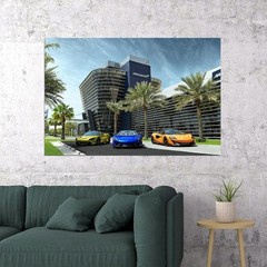 615316 Mclaren Bahrain Office Sports Car Racing Car Wall Print Poster