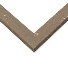 7×7 Distressed Brown Real Wood Picture Frame Width 1.25 inches | Interior Frame