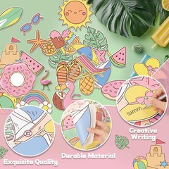 Summer Bulletin Board Decorations 126Pcs, in Our Summer Era Cutouts Border Tr…