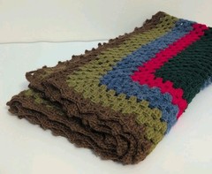 GRANNY CORE Squares Crochet Afghan Blanket Throw Coverlet Multicolor 40×40