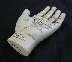 PALMISTRY HAND KIT Includes Cold-Cast Resin Hand & Guide Booklet Palm Reading