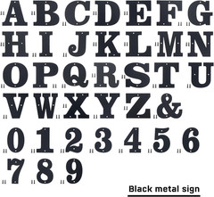 3 Inch Metal House Numbers, House Address Letters and Numbers for outside Signs,