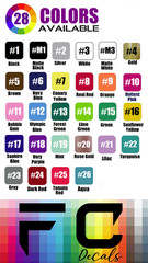 Custom Text Vinyl Lettering Sticker Decal Personalized -ANY TEXT – ANY NAME – [3
