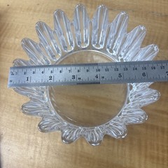 ORREFORS Vintage Signed Crystal Princess Crown Bowl Sweden 6.5″ Wide