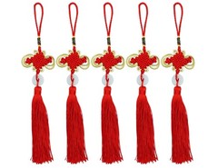 Chinese Tassel Chinese Knot, Red Handmade Tassels Chinese Knots Imitation Jad…