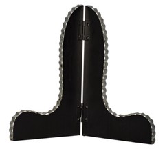 Round Top Collection – Medium Black and Galvanized Easel