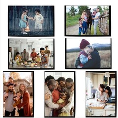 8 Pack 5×7 Inch Magnetic Photo Sleeves Picture Frames for Refrigerator