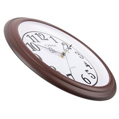 Silent Rustic Wall Clock, Battery Operated, Vintage 12 Inch Round Clock,