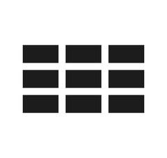 Set of 9 Rectangle shape 2:1 ratio Shape Sticker