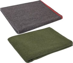 Wool Emergency Survival Blanket Rescue Large Cover Throw Bed Camping
