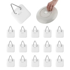 15PCS Invisible Adhesive Plate Hangers, Wall Plate Hanger Display Holder, 1.25″