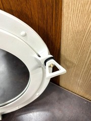 White Nautical Porthole Mirror 12in Aluminum Maritime Ship Window Wall Decor