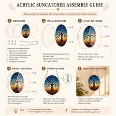 Charming Butterfly Acrylic Puzzle Suncatcher, DIY Suncatcher Puzzle Kit Window