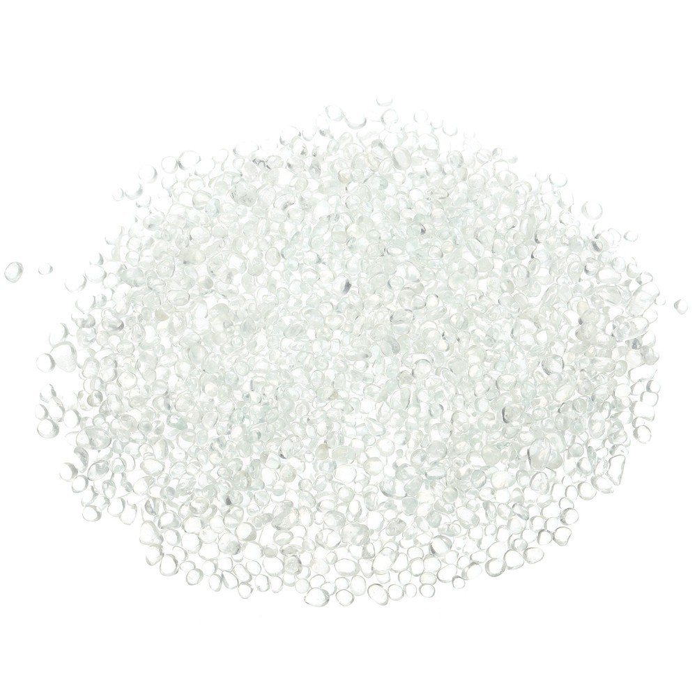 450g/1lb 4-6mm Glass Stones Pebbles Decor for Vase Filler Aquarium Transparent