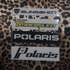 Polaris Branded 8” Stickers – 4 Pack