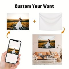 Personalized Custom Tapestry Unique Wall Hanging Backdrop for Home & Room Decor