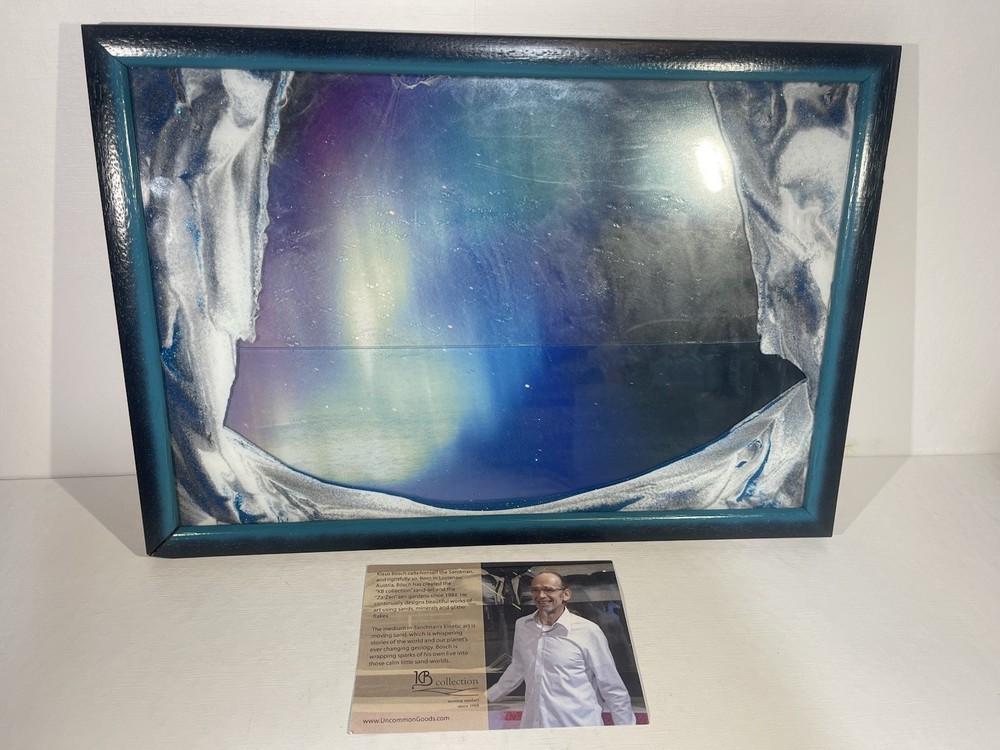 KB Collections: Aurora Borealis Sand Sculpture – Handmade Austria 11.5 X 16.5