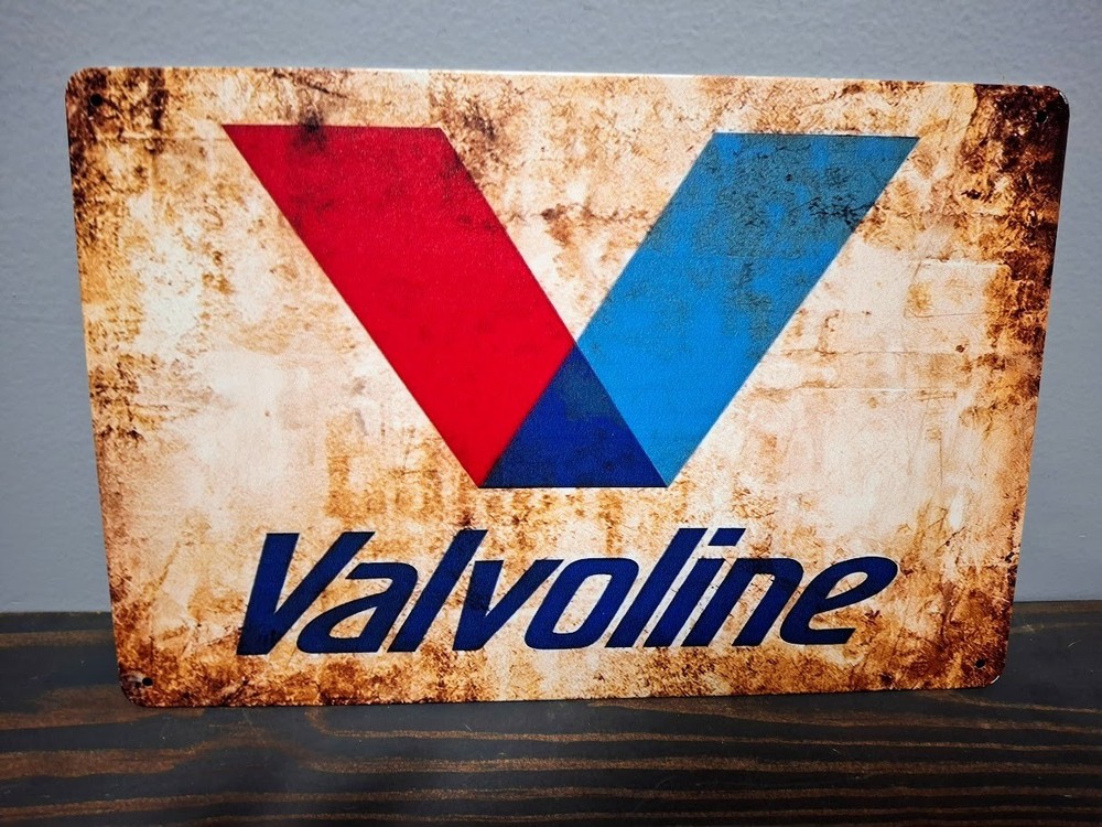 Valvoline 12 x 8 inch Metal Sign
