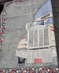 Vintage Truckers Only Tapestry Wall Hanging Statue Of Liberty 100% Cotton 54×35″