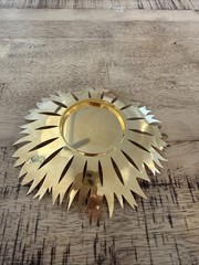 2020 gold plated ice flower bowl medium by Georg Jensen