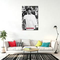 Eminem – Music Poster / Print (Image Collage – White Shirt) (Size: 24″ X 36″)