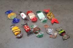 LOT OF 10 ASSORTED MURANO GLASS CANDIES **READ**